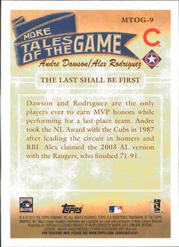 2010 Topps Update - More Tales of the Game #MTOG-9 The Last Shall Be First Back